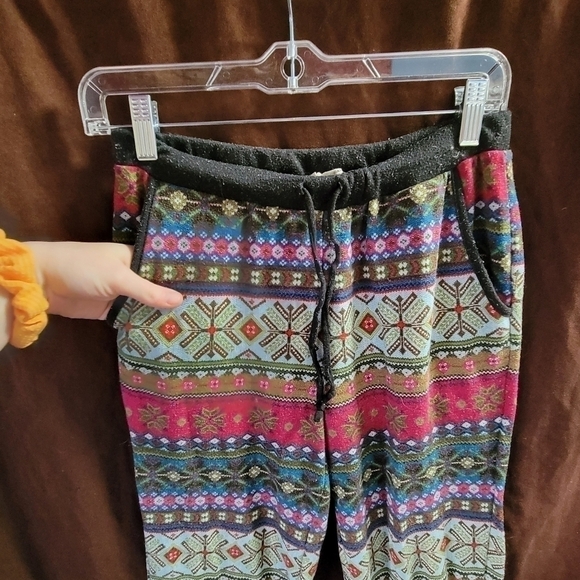 Pink Republic lounge / pj pants Multicolored purple, blue, pink etc. Size Medium - Picture 3 of 8